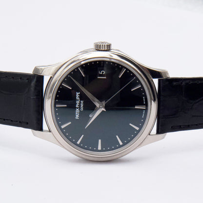 Patek Philippe Calatrava 5227G Black Dial Mens Watch Box Papers - Watches