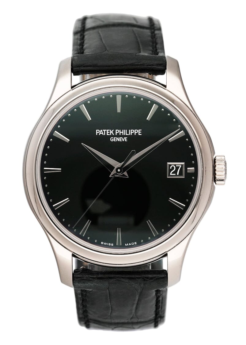 Patek Philippe Calatrava 5227G Black Dial Mens Watch Box Papers - Watches