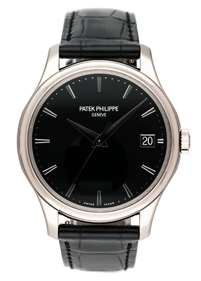 Patek Philippe Calatrava 5227G Black Dial Mens Watch Box Papers - Watches