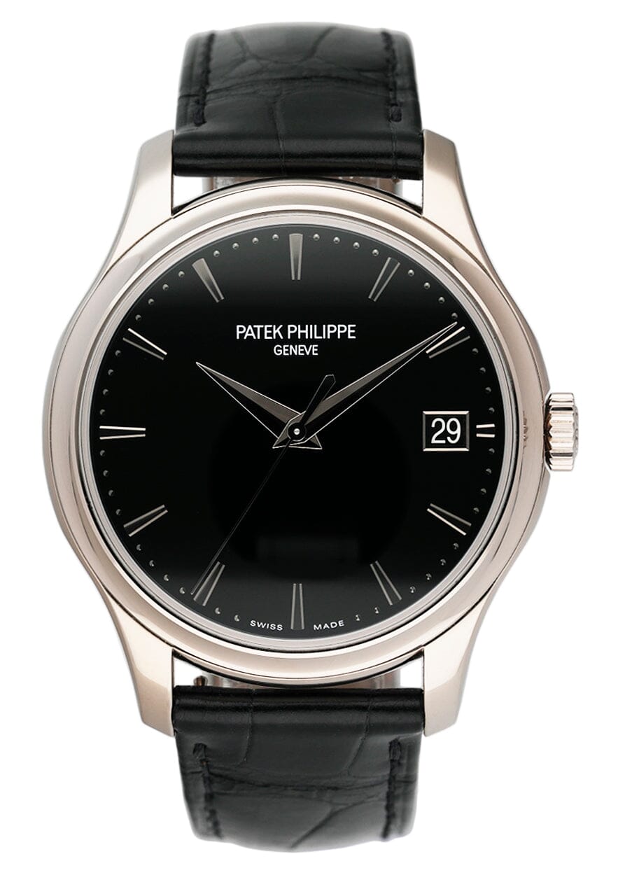 Patek Philippe Calatrava 5227G Black Dial Mens Watch Box Papers - Watches