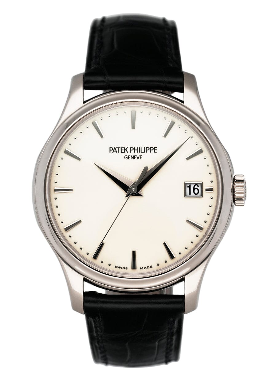 Patek Philippe Calatrava 5227G Ivory Dial 18K White Gold Mens Watch Box Papers