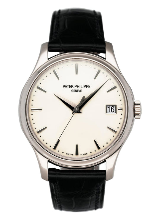 Patek Philippe Calatrava 5227G Ivory Dial 18K White Gold Mens Watch Box Papers
