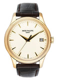 Patek Philippe Calatrava 5227J Ivory Dial 18K Yellow Gold Mens Watch Box Papers - Watches
