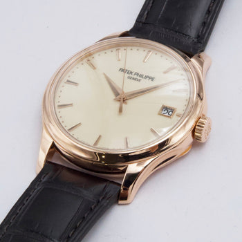 Patek Philippe Calatrava 5227R Ivory Dial 18K Rose Gold Mens Watch Box Papers - Watches
