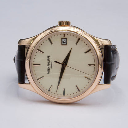 Patek Philippe Calatrava 5227R Ivory Dial 18K Rose Gold Mens Watch Box Papers - Watches