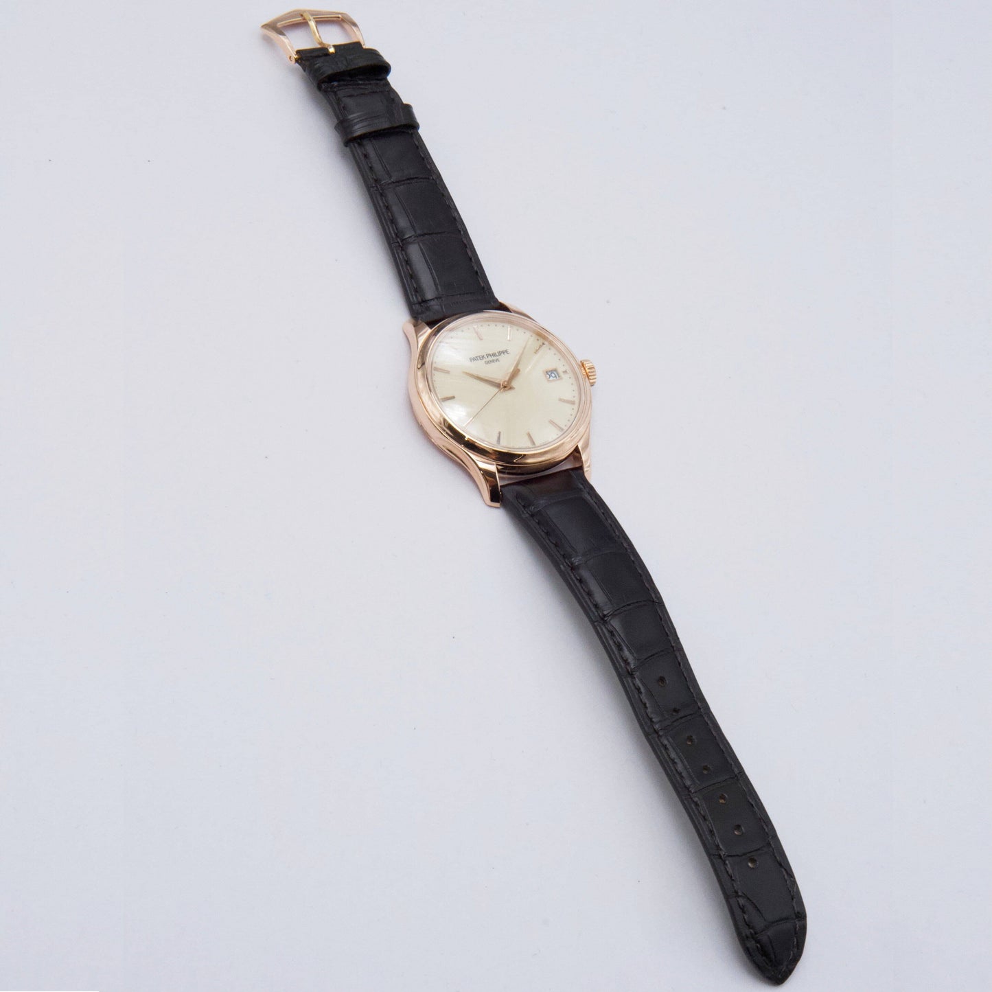 Patek Philippe Calatrava 5227R Ivory Dial 18K Rose Gold Mens Watch Box Papers - Watches
