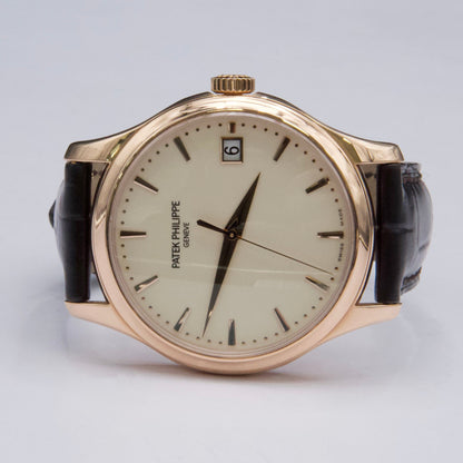Patek Philippe Calatrava 5227R Ivory Dial 18K Rose Gold Mens Watch Box Papers - Watches