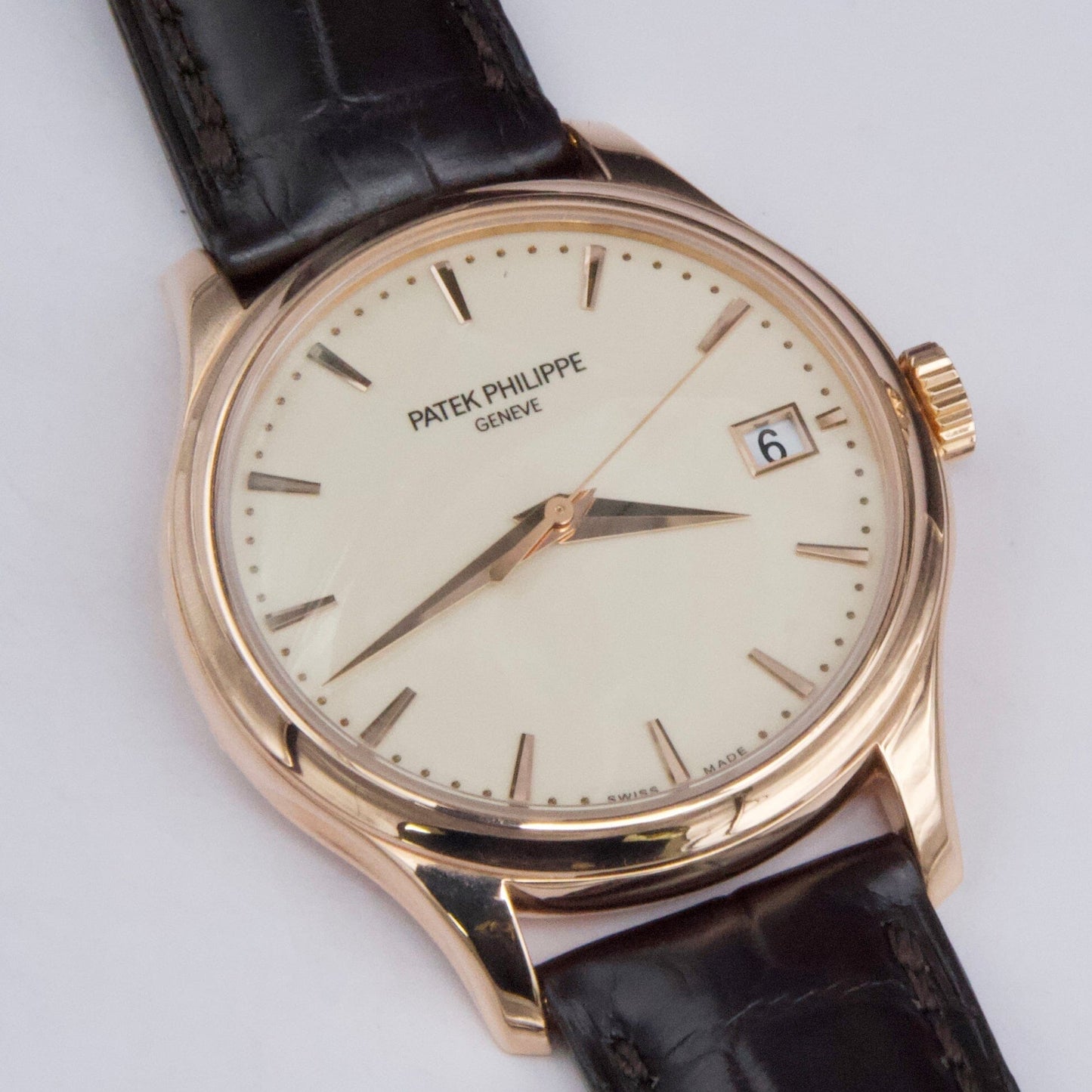 Patek Philippe Calatrava 5227R Ivory Dial 18K Rose Gold Mens Watch Box Papers - Watches