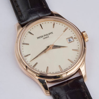 Patek Philippe Calatrava 5227R Ivory Dial 18K Rose Gold Mens Watch Box Papers - Watches