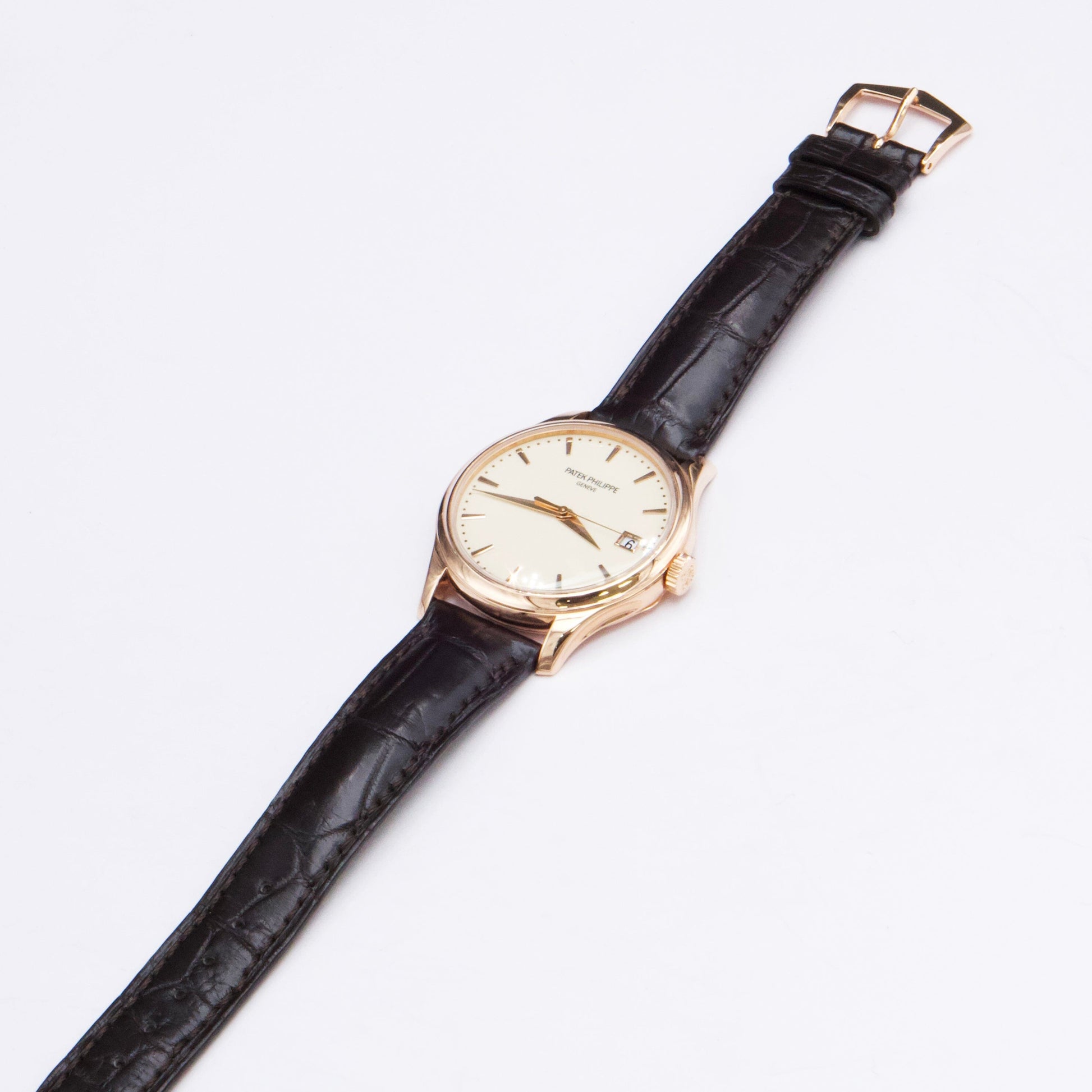 Patek Philippe Calatrava 5227R Ivory Dial 18K Rose Gold Mens Watch Box Papers - Watches