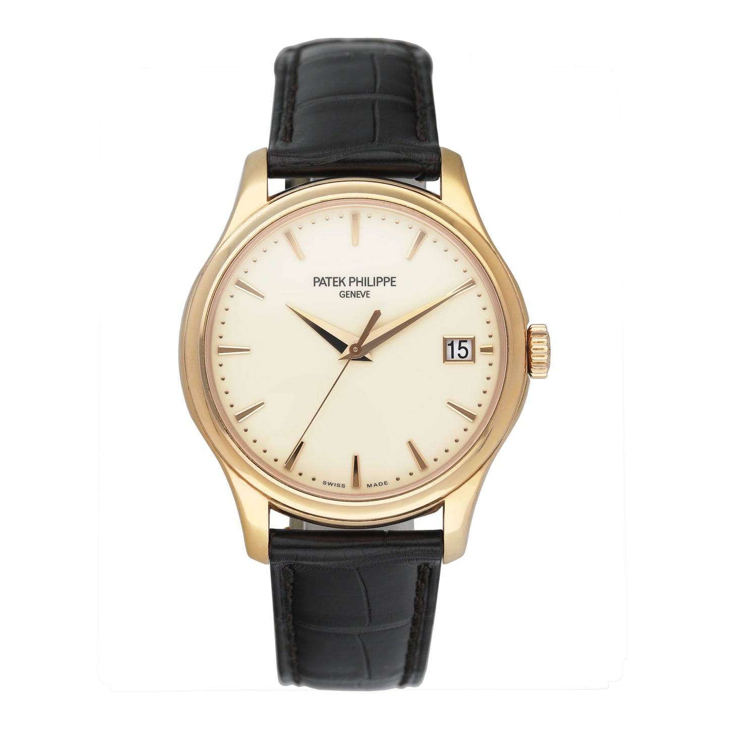 Patek Philippe Calatrava 5227R Ivory Dial 18K Rose Gold Mens Watch Box Papers - Watches