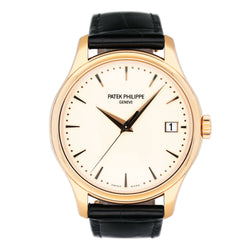 Patek Philippe Calatrava 5227R Ivory Dial 18K Rose Gold Mens Watch Box Papers