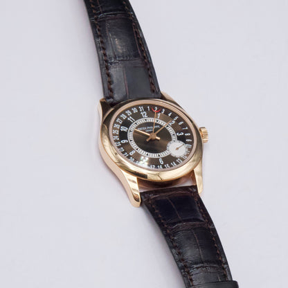 Patek Philippe Calatrava 6000R Brown Dial 18K Rose Gold Mens Watch - Watches