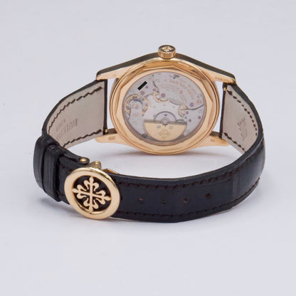 Patek Philippe Calatrava 6000R Brown Dial 18K Rose Gold Mens Watch - Watches