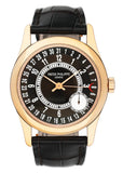 Patek Philippe Calatrava 6000R Brown Dial 18K Rose Gold Mens Watch Box Papers - Watches
