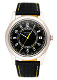 Patek Philippe Calatrava 6007G Yellow Dial Mens Watch Box Papers - Watches