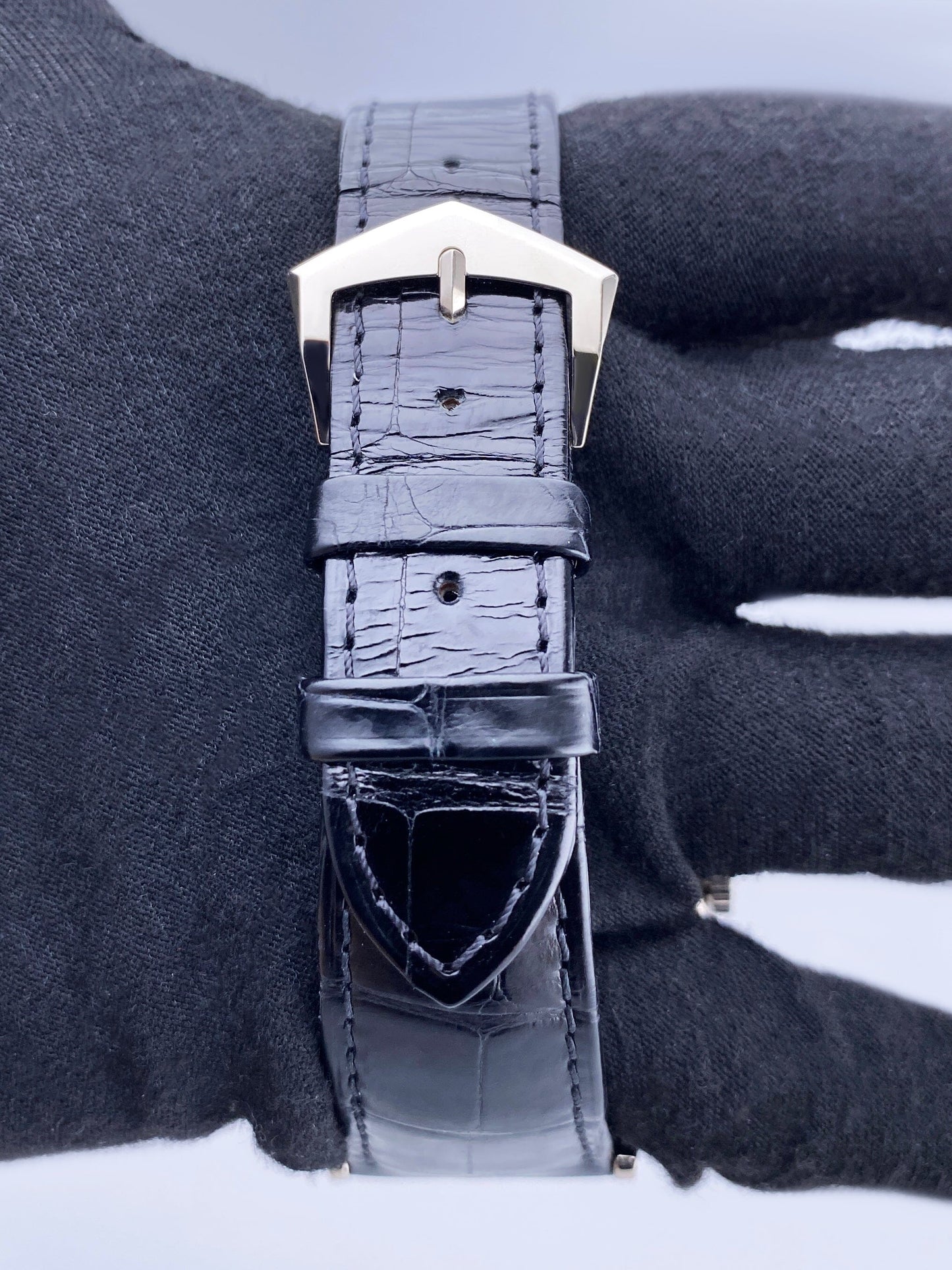 Patek Philippe Calatrava 6119G Charcoal Gray Dial Mens Watch Box Papers - Watches
