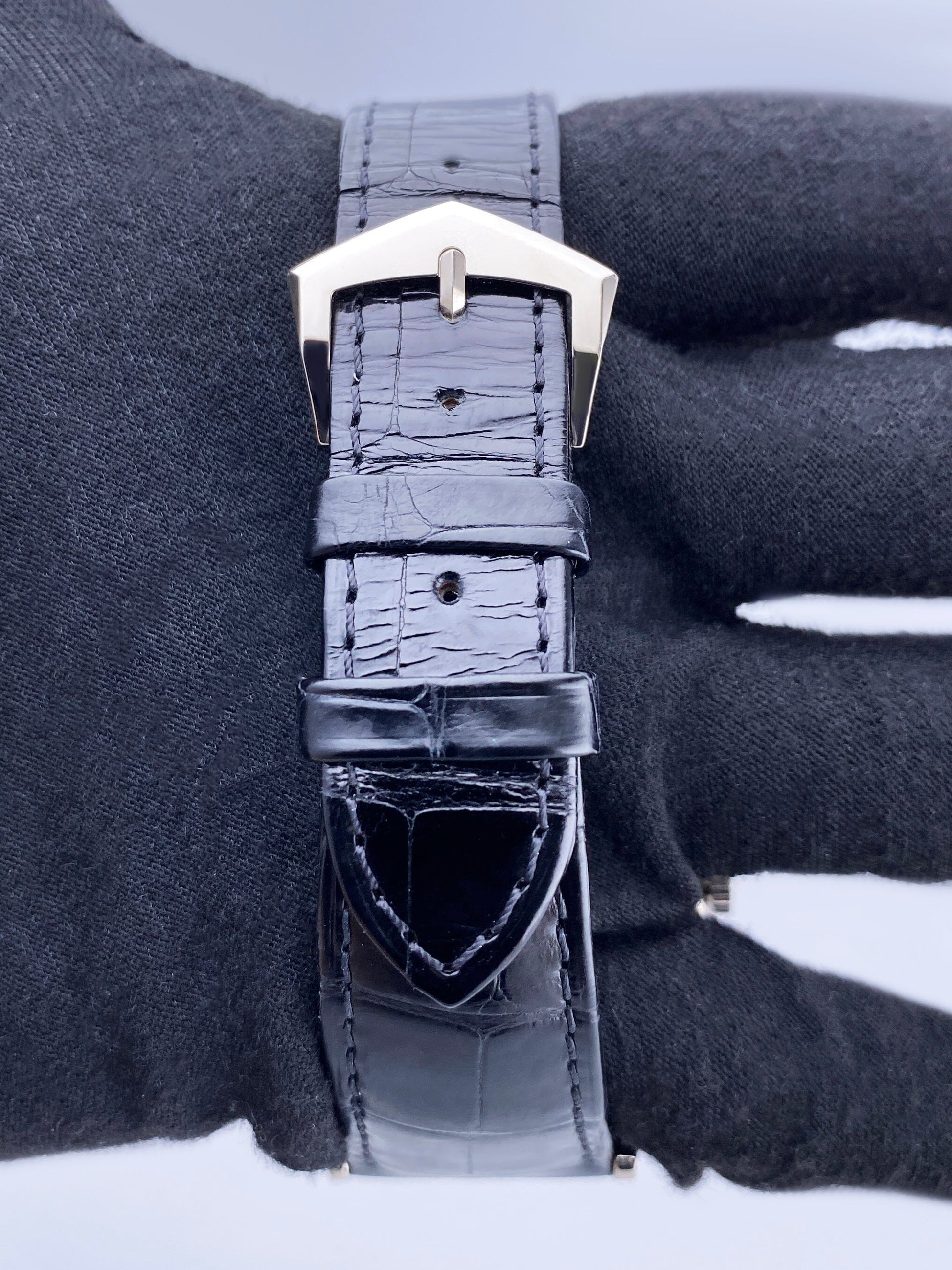 Patek Philippe Calatrava 6119G Charcoal Gray Dial Mens Watch Box Papers - Watches