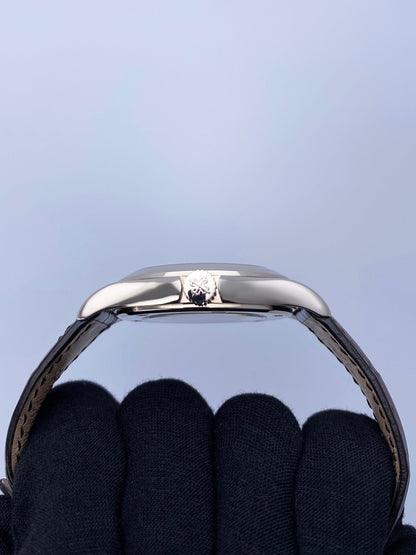 Patek Philippe Calatrava Travel Time 5134G 18K White Gold Mens Watch