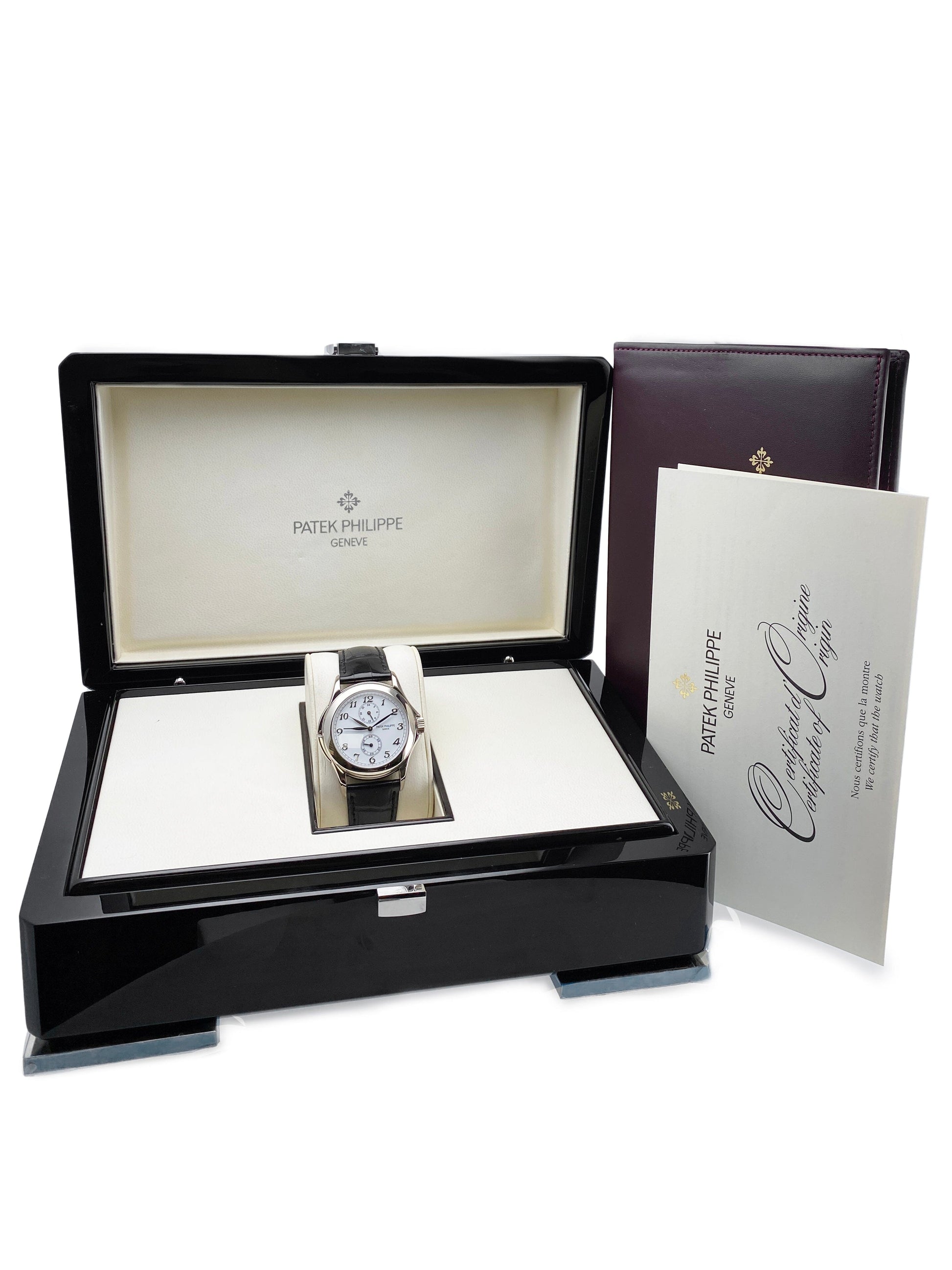 Patek Philippe Calatrava Travel Time 5134G Mens Watch Box Papers - Watches