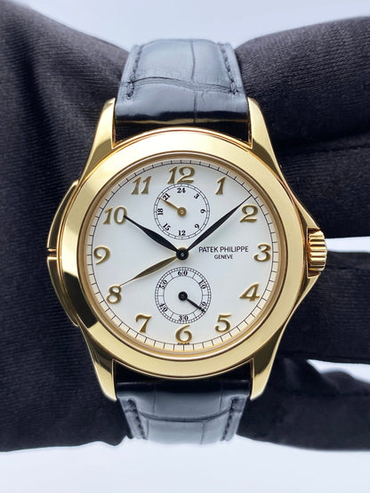 Patek Philippe Calatrava Travel Time 5134J 18K Yellow Gold Mens Watch - Watches