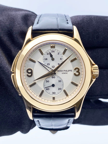 Patek Philippe Calatrava Travel Time 5134J Mens Watch Box Papers - Watches