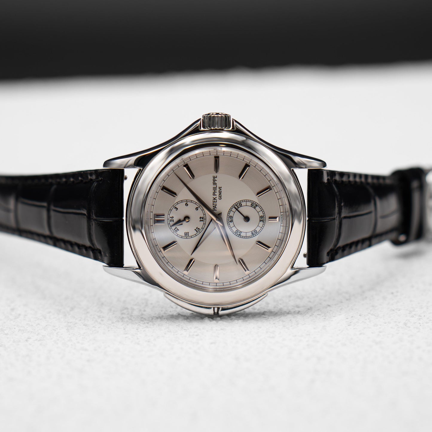 Patek Philippe Calatrava Travel Time 5134P Platinum Mens Watch - Virtual