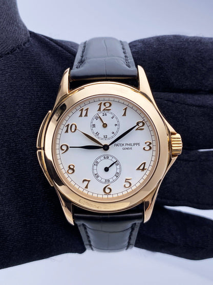 Patek Philippe Calatrava Travel Time 5134R Mens Watch Box Papers - Wristwatch