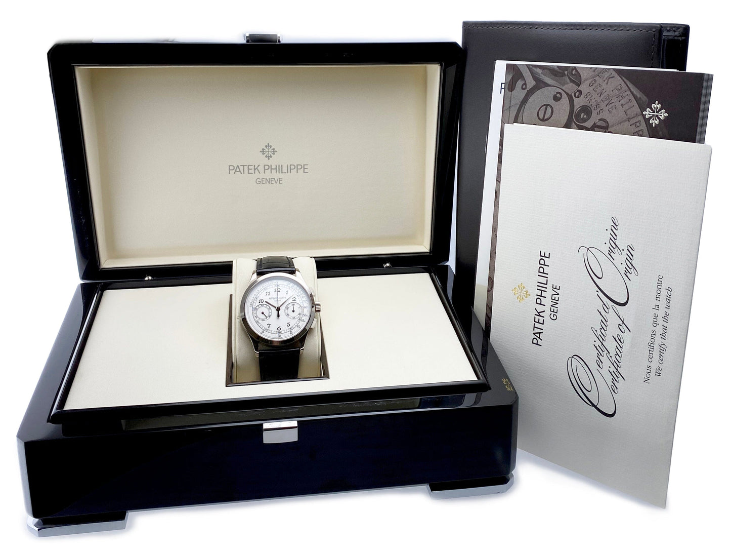 Patek Philippe Chronograph 5170G Silver Dial Mens Watch Box Papers - Watches