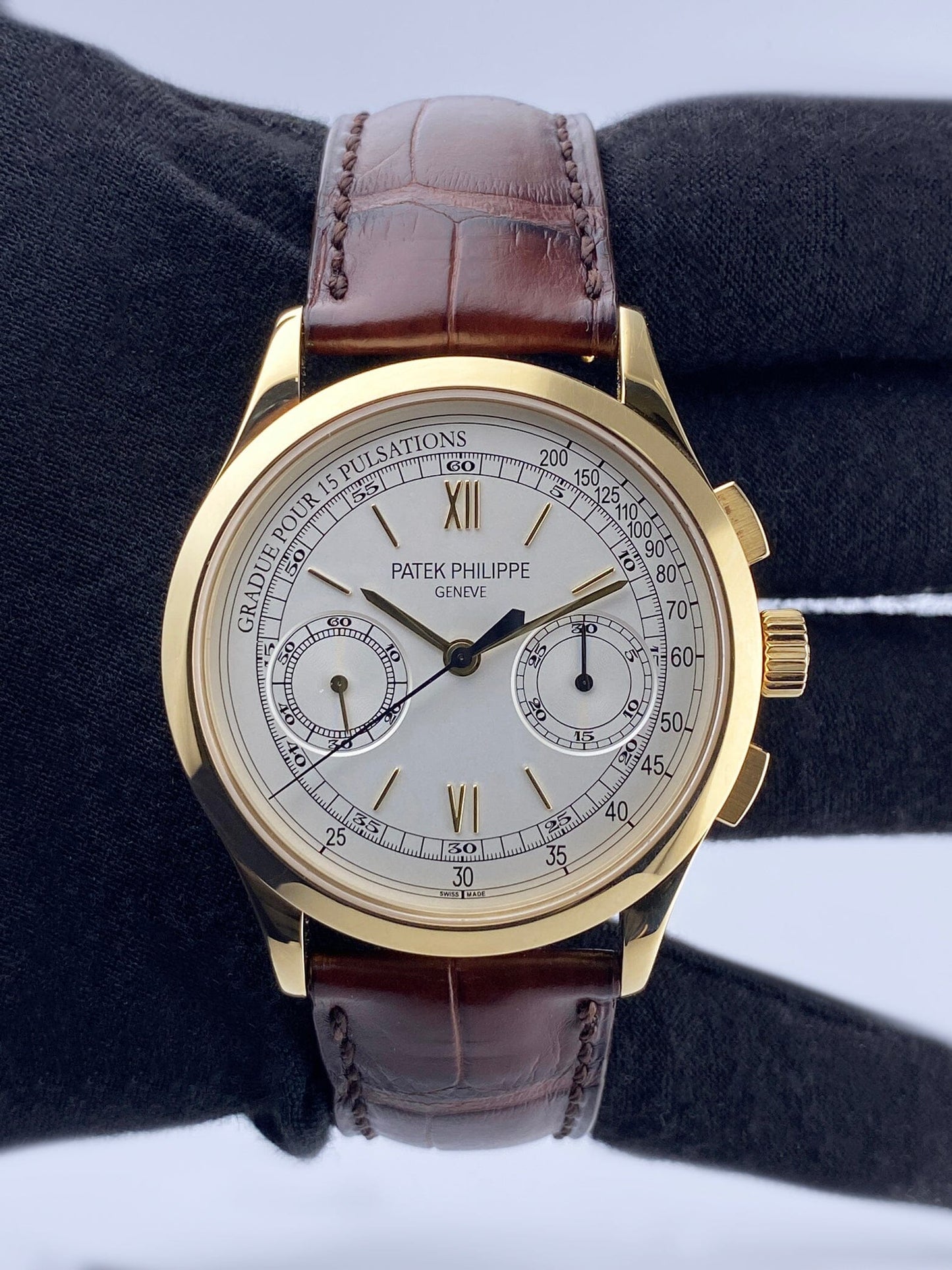 Patek Philippe Chronograph 5170J Silver Dial Mens Watch Box Papers - Watches