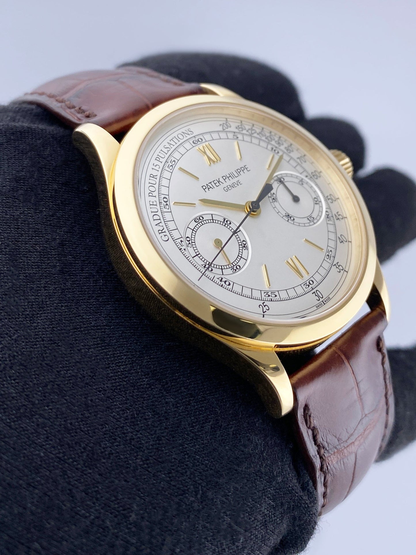 Patek Philippe Chronograph 5170J Silver Dial Mens Watch Box Papers - Watches