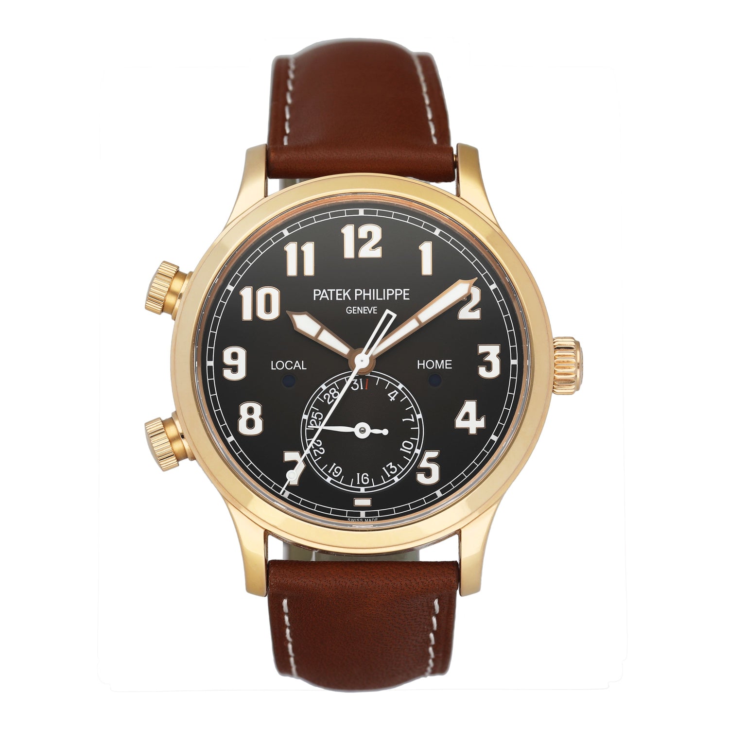 Patek Philippe Complication 5524R Calatrava Pilot Travel Time Watch Box Papers - Watches