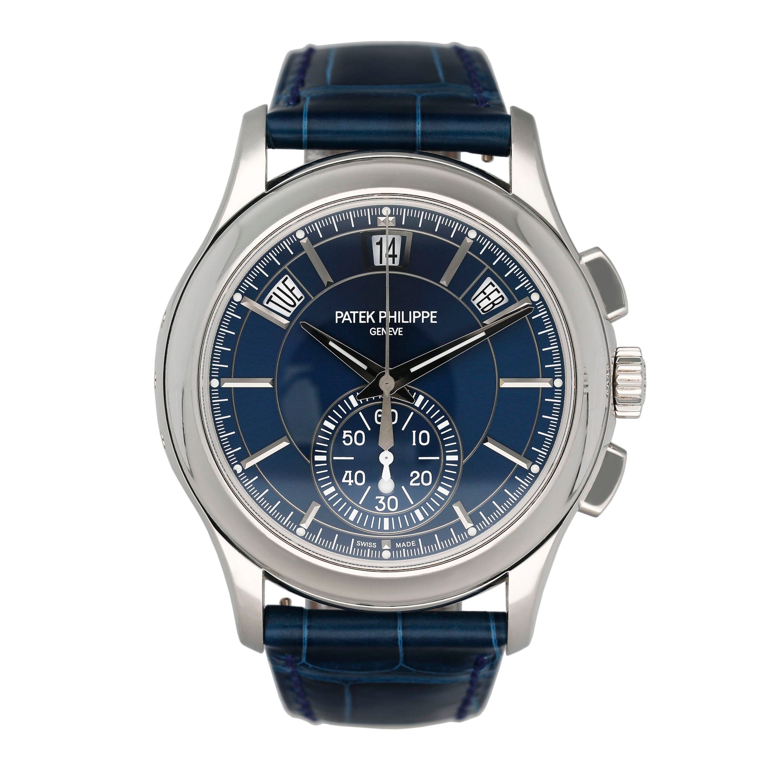 Patek Philippe Complications 5905P Blue Dial Mens Watch Box Papers - Watches