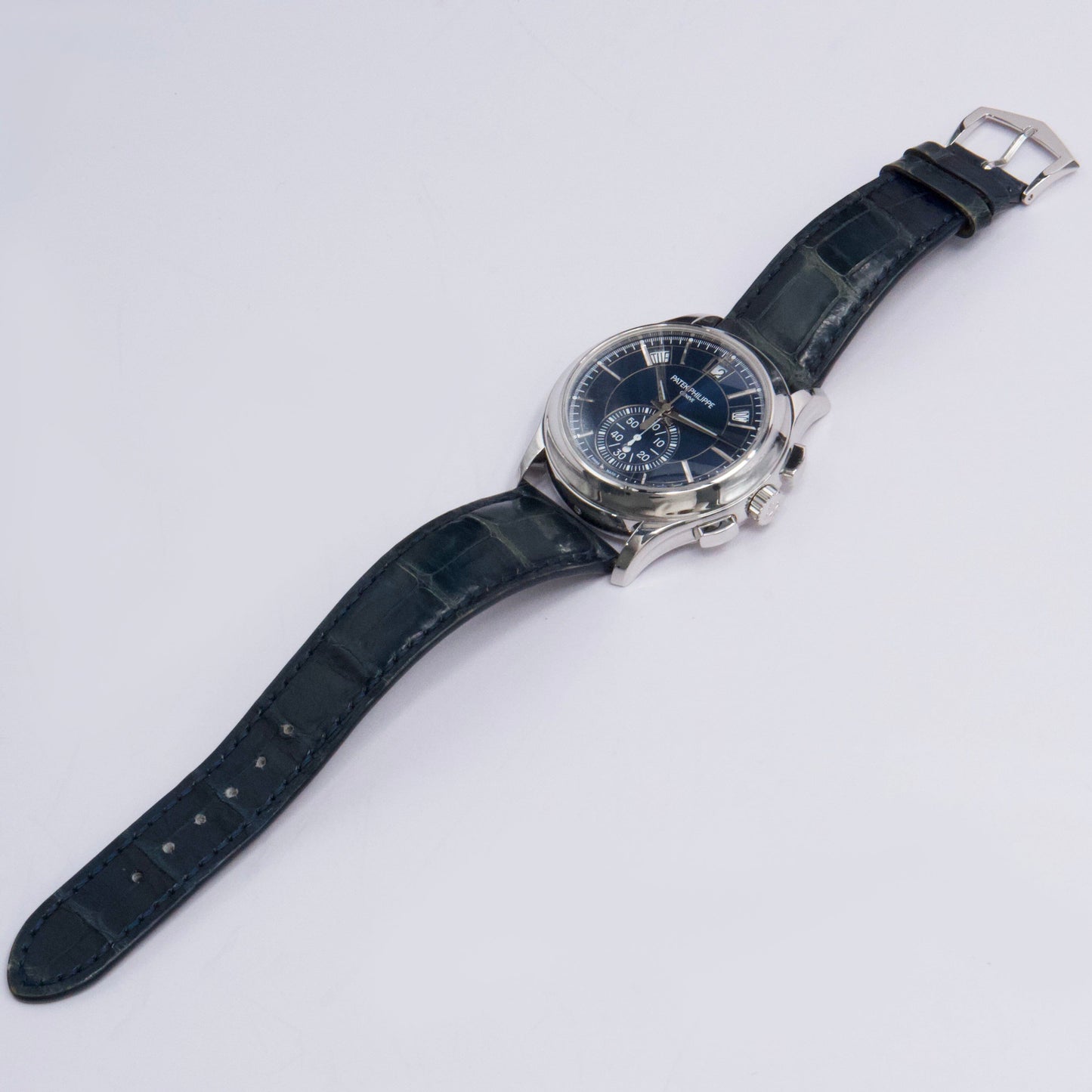 Patek Philippe Complications 5905P Blue Dial Mens Watch Box Papers - Watches