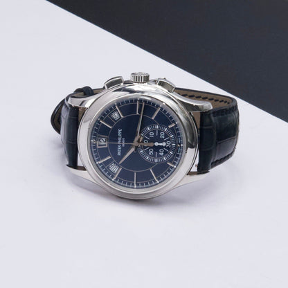 Patek Philippe Complications 5905P Blue Dial Mens Watch Box Papers - Watches