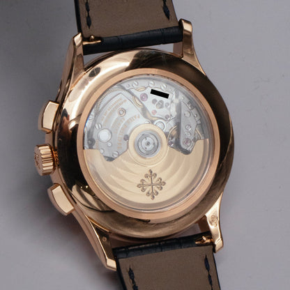 Patek Philippe Complications 5905R Sunburst Blue Dial Mens Watch Box Papers - Watches