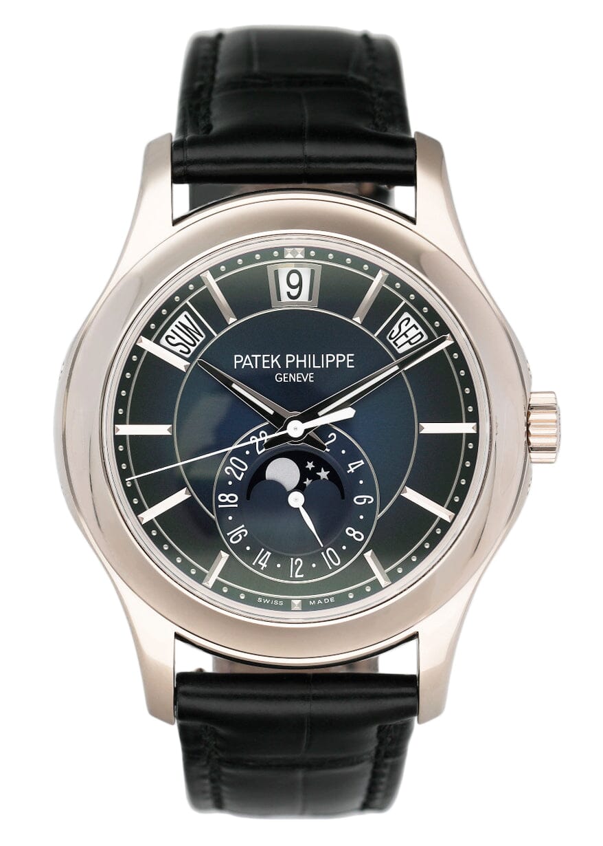 Patek Philippe Complications Annual Calendar 5205G Blue Dial Mens Watch Box Papers - Watches