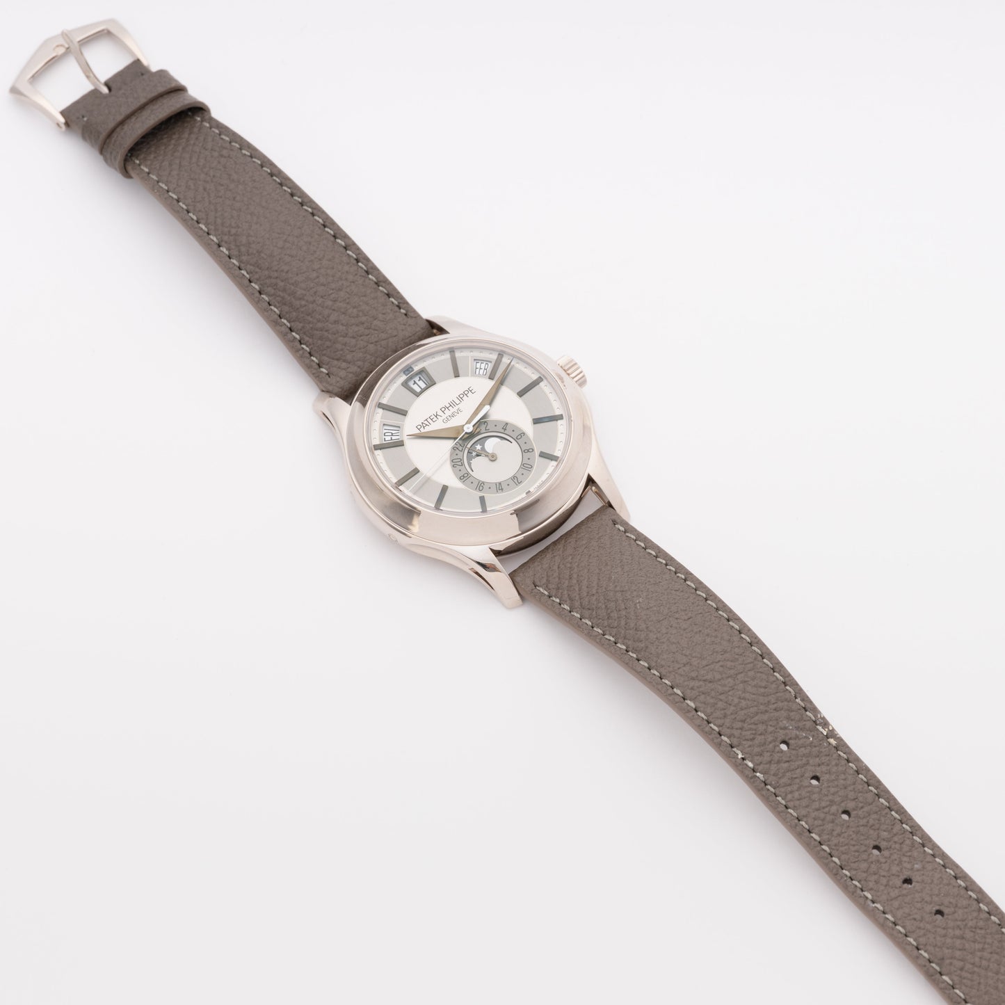 Patek Philippe Complications Annual Calendar 5205G Gray Dial Mens Watch Box Papers - Watches