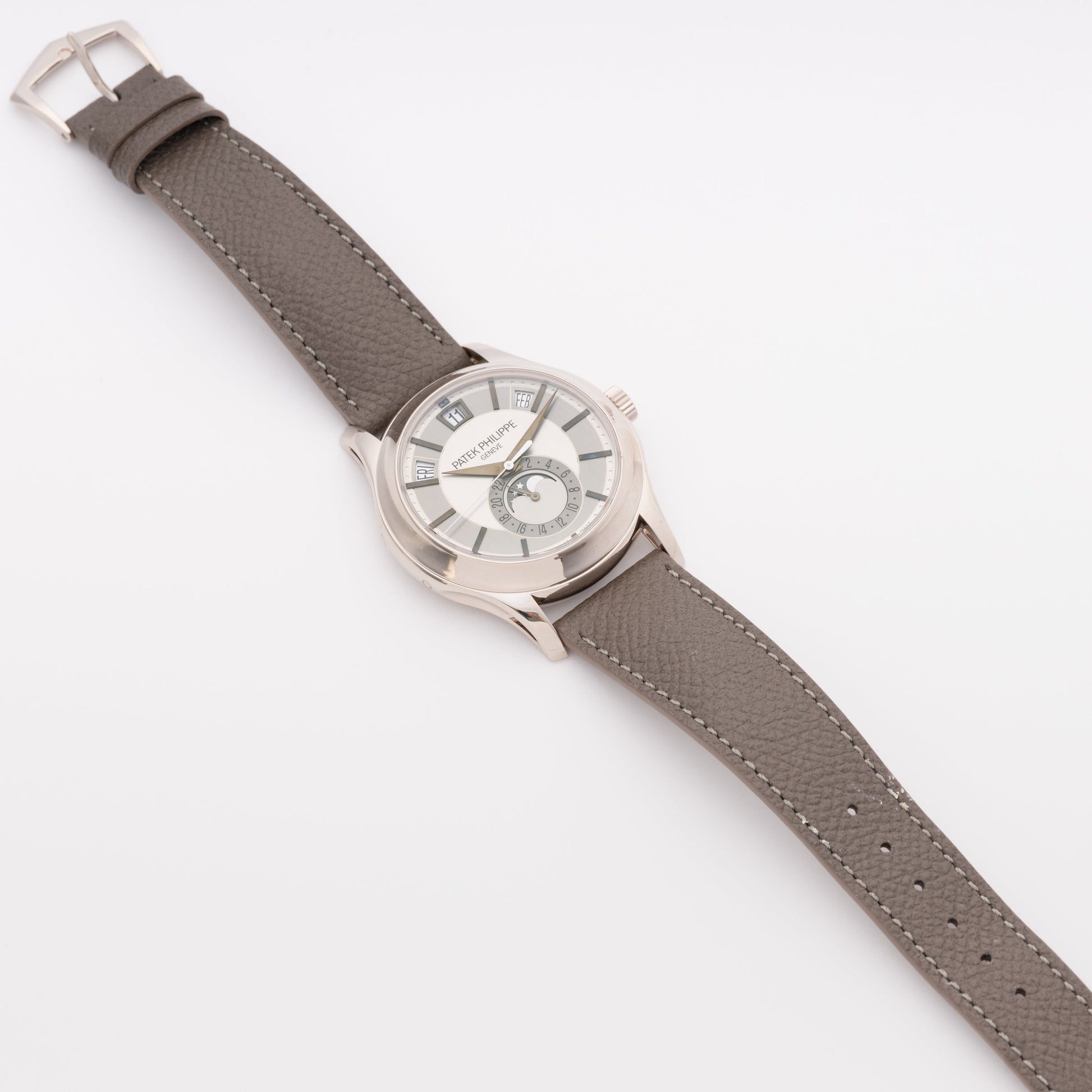 Patek Philippe Complications Annual Calendar 5205G Gray Dial Mens Watch Box Papers - Watches