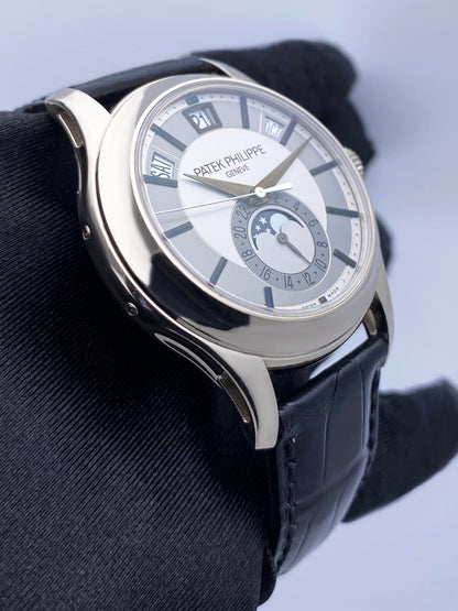 Patek Philippe Complications Annual Calendar 5205G Gray Dial Mens Watch Box Papers - Watches