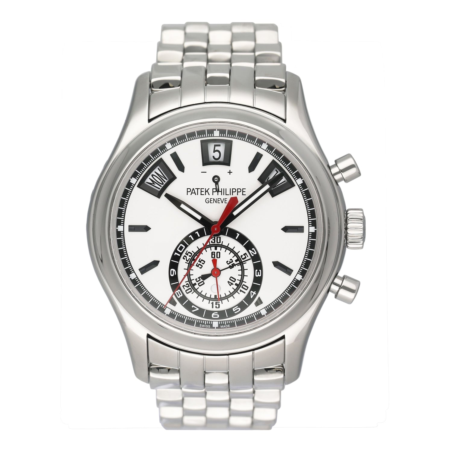 Patek Philippe Complications Annual Calendar 5960/1A-001 White Dial Mens Watch - Watches