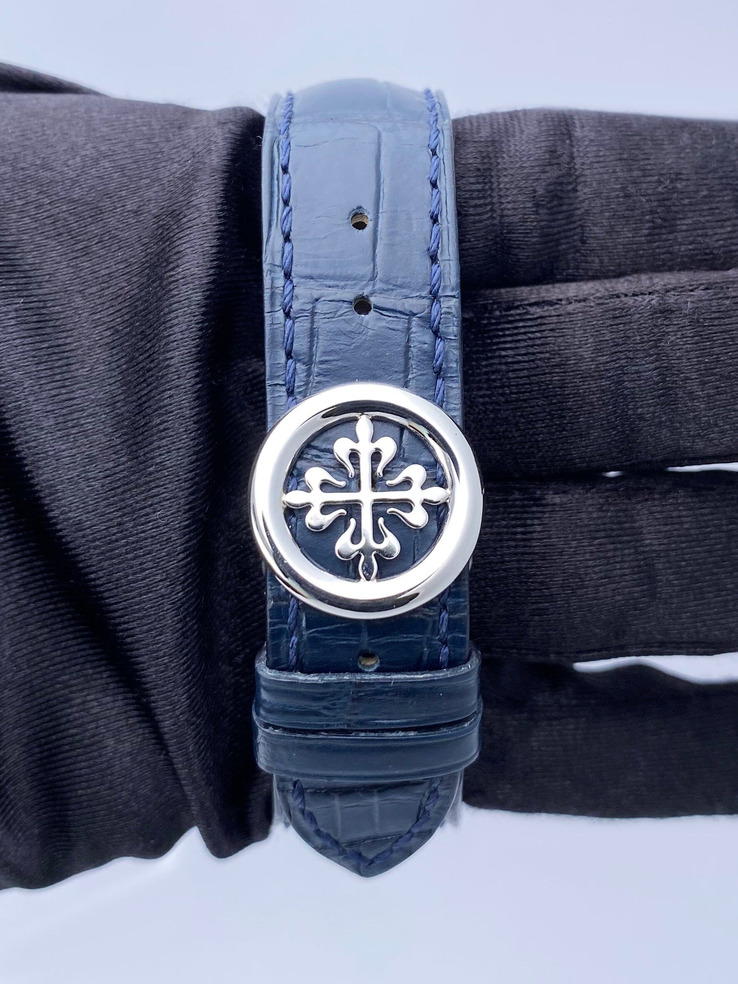 Patek Philippe Complications Annual Calendar 5960P Blue Dial Box Papers - Watches