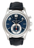 Patek Philippe Complications Annual Calendar 5960P Blue Dial Box Papers - Watches