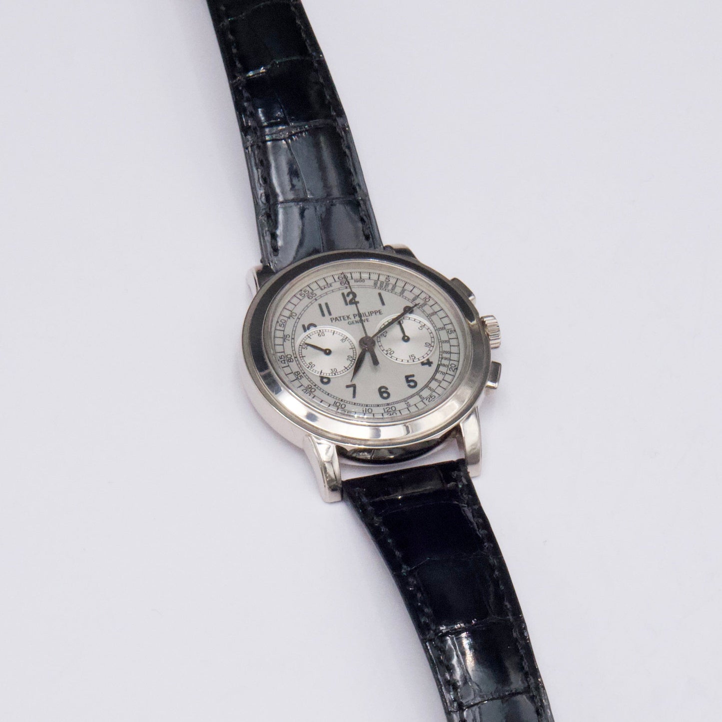 Patek Philippe Complications Chronograph 5070G Silver Dial Mens Watch Box Papers - Watches