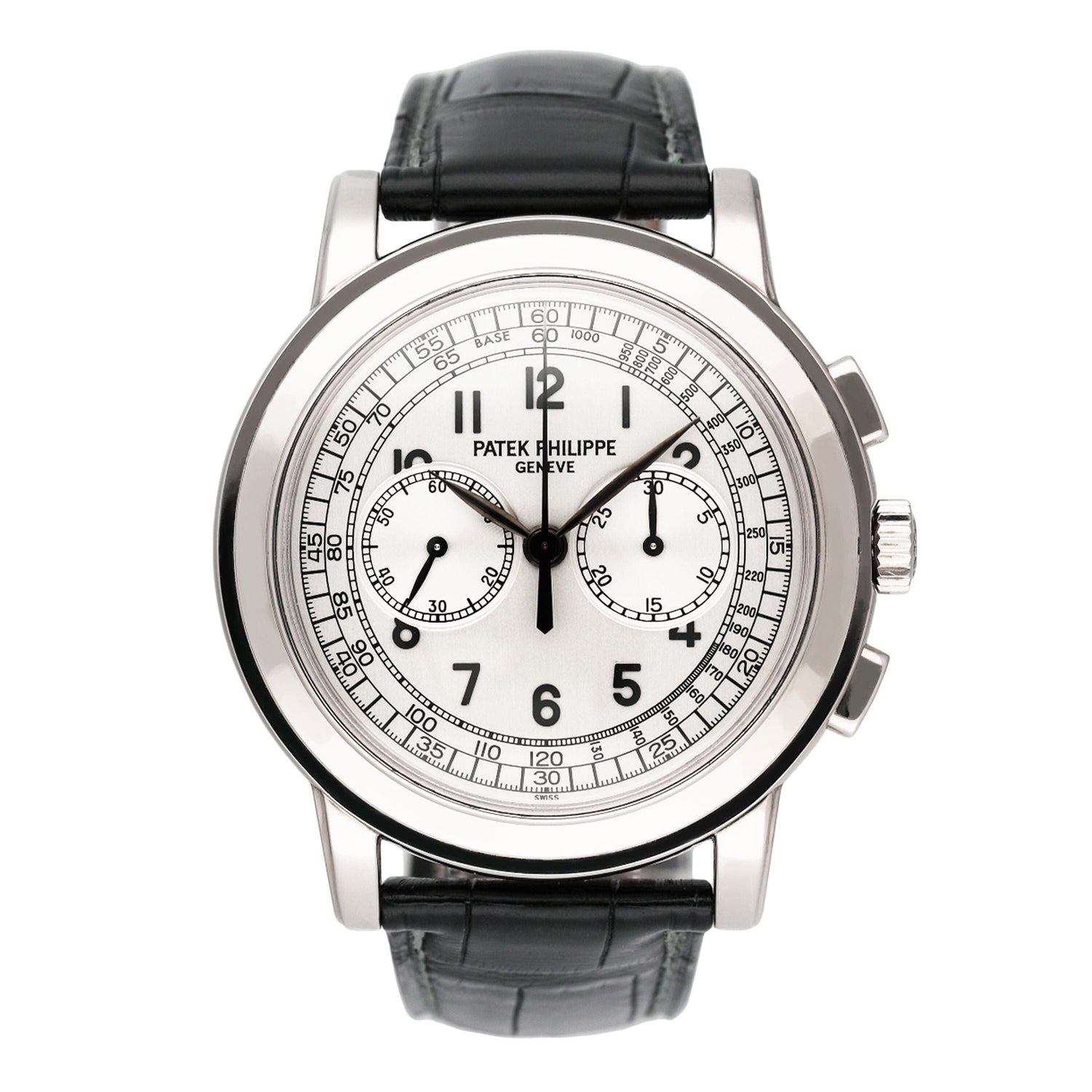 Patek Philippe Complications Chronograph 5070G Silver Dial Mens Watch Box Papers - Watches