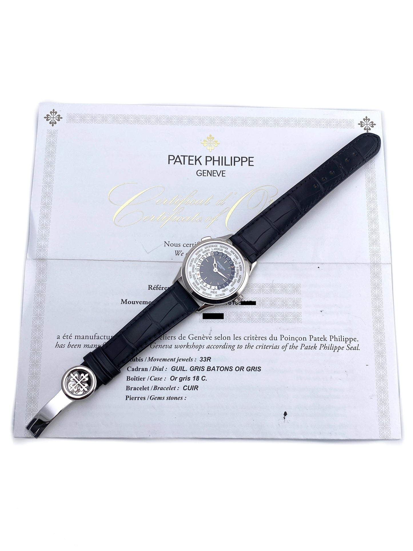 Patek Philippe Complications World Time 5230G Mens Watch Box Papers - Watches