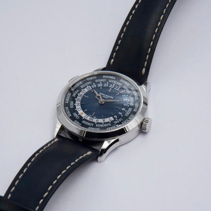Patek Philippe Complications World Time 5230P Blue Dial Mens Watch Box Papers - Watches
