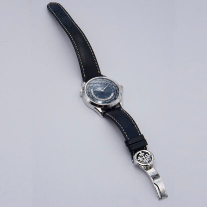 Patek Philippe Complications World Time 5230P Blue Dial Mens Watch Box Papers - Watches