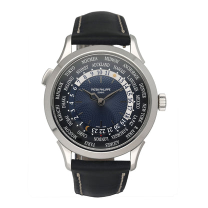 Patek Philippe Complications World Time 5230P Blue Dial Mens Watch Box Papers - Watches
