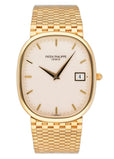 Patek Philippe Ellipse 3747/1 Cream Dial 18K Yellow Gold Mens Watch - Watches